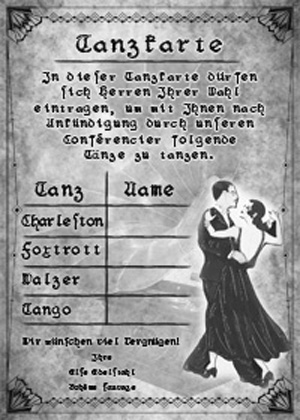 Tanzkarte
